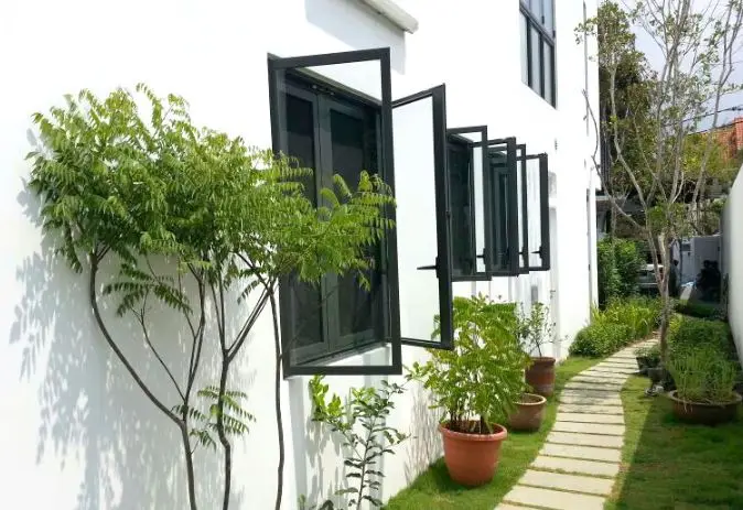 Swing Windows Door With Premium Security Solution Mesh & Aluminium Sash Customize