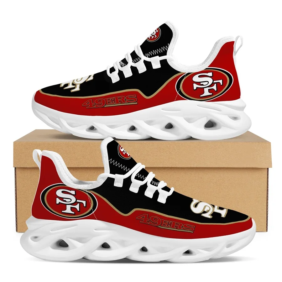 Custom made American football team sport shoes  adult plus size NFL team sport casual shoes 2021