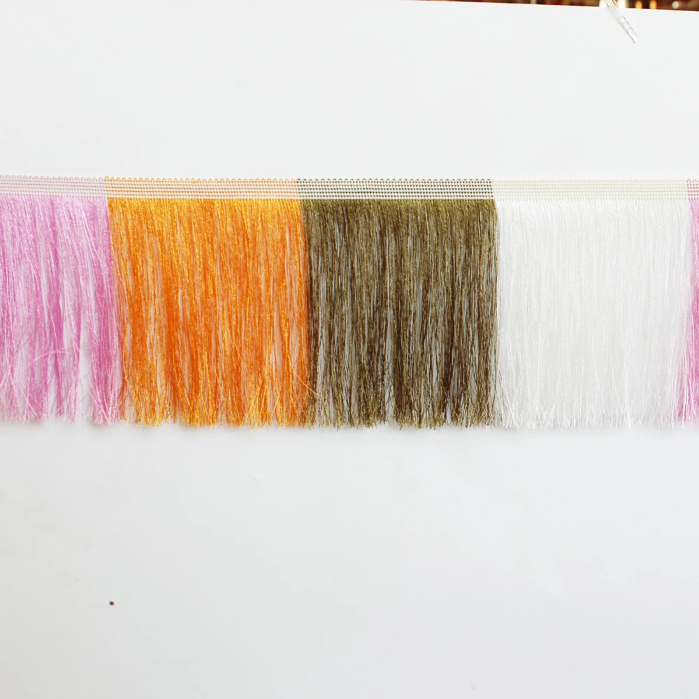 Wholesale 100% Polyester Simple Design Fringe Trims for Decorative Curtains Garments Home Textiles