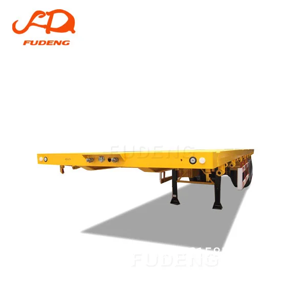 40-футовый плоский прицеп для перевозки грузовиков с платформой, полуприцеп для перевозки грузов на продажу