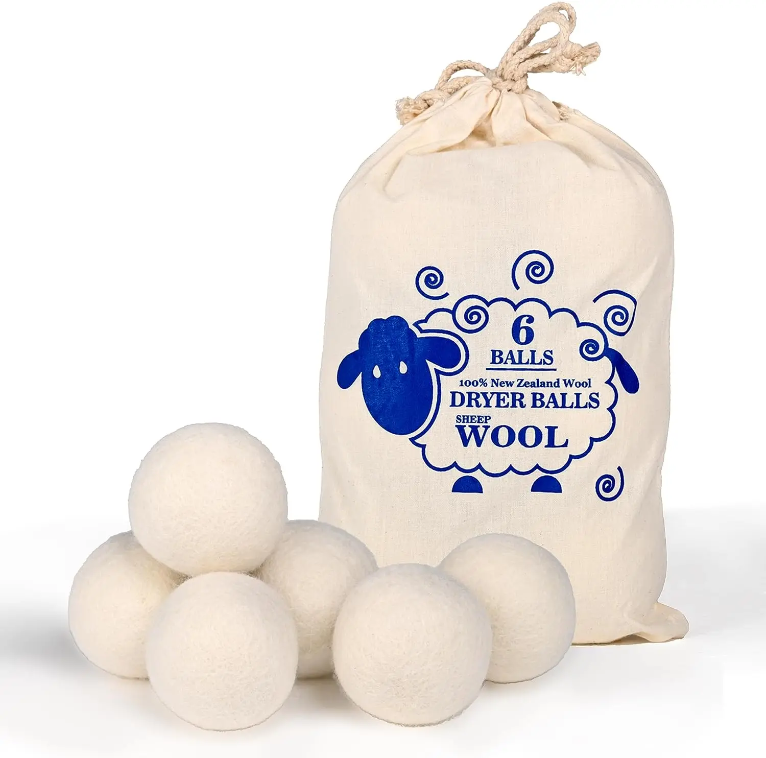 Best Selling Products 2024 New Trending in USA private label Organic Wool Dryer Balls for Laundry Washing Machine