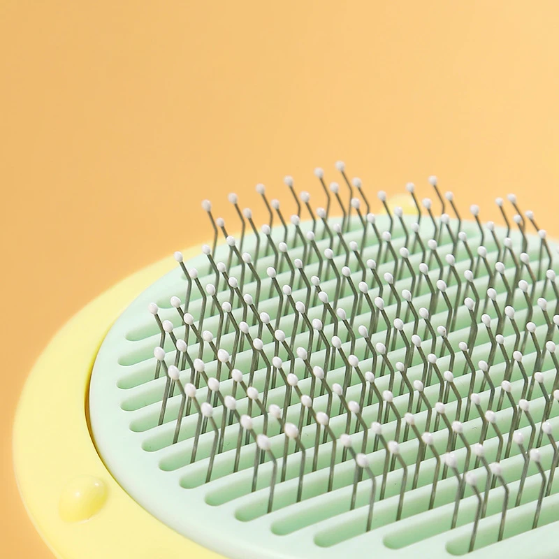 Factory Wholesale High Quality  Massage Pin Self Cleaning Pumpkin Pet Cat Dog Brush Comb