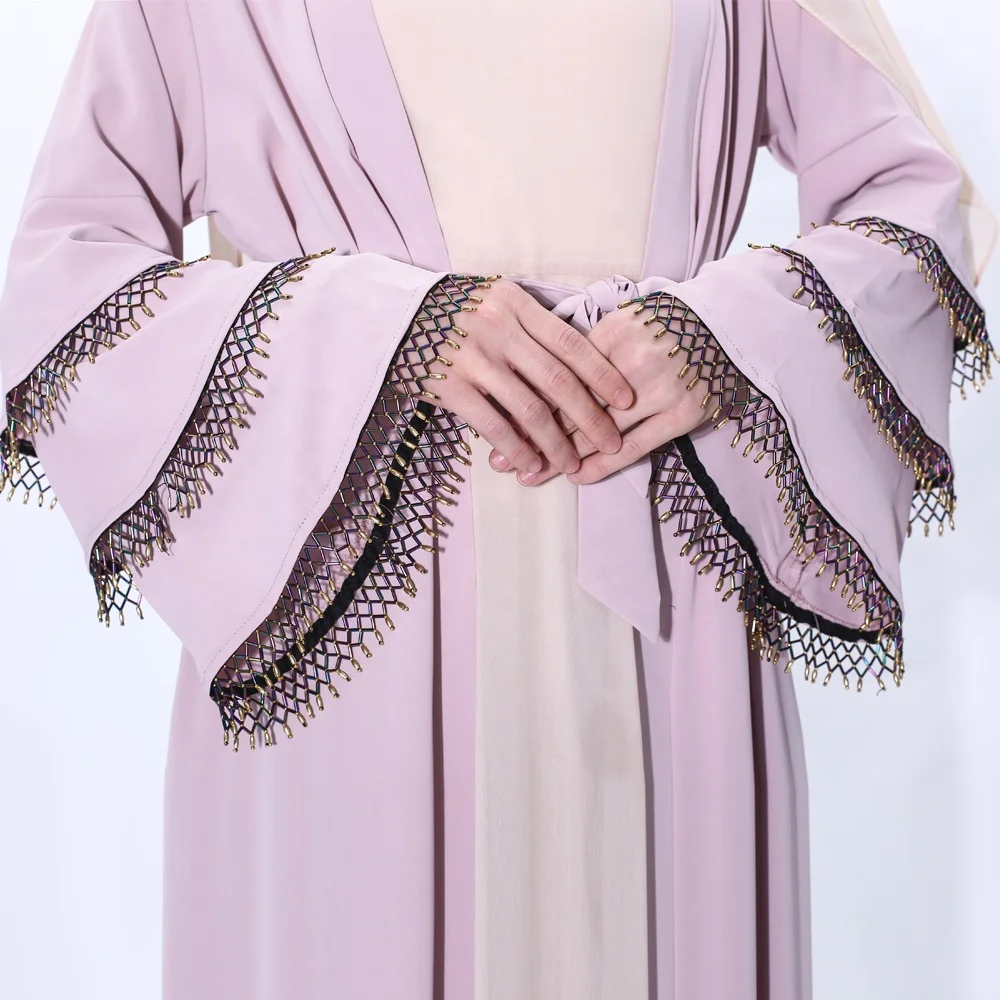 2020 elegant 2022 new style Glory abayas for women muslim horn sleeve 2022 new style Glory abaya dubai for sale