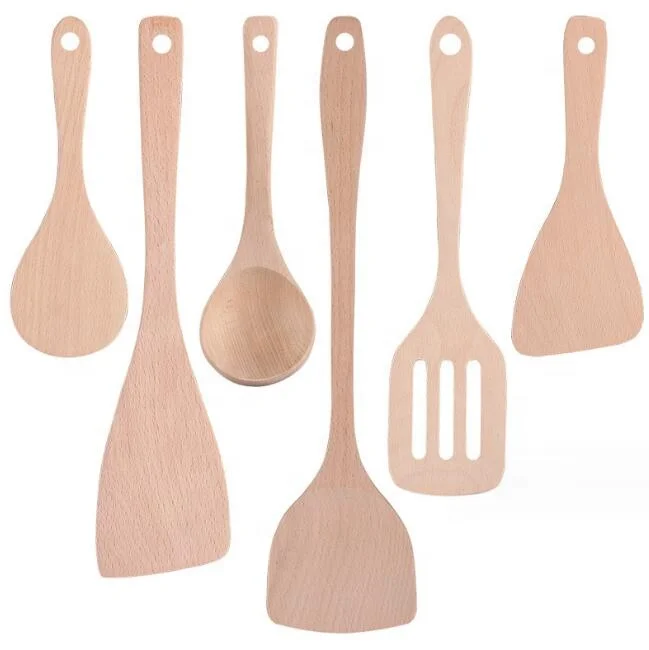 Kitchen Utensils Set / Wooden Soup Spoon &bamboo Spatula Cookware Set Kitchen Accessories Cooking Tools