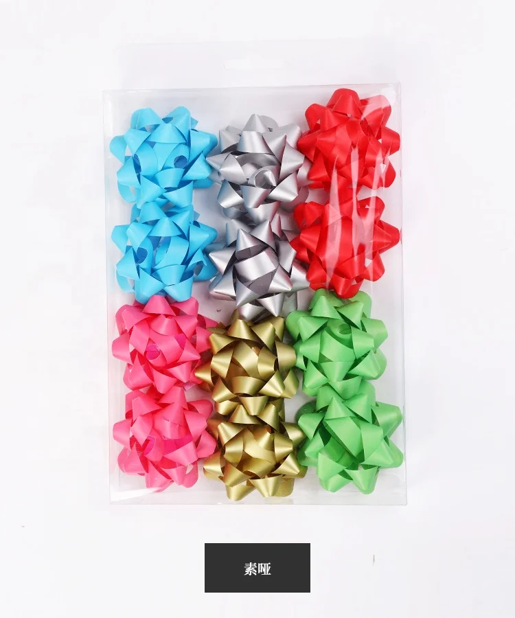 Popular Hot Selling Plastic Ribbon Star Bow Pull Ribbon Flower For Gift Wrapping Bow