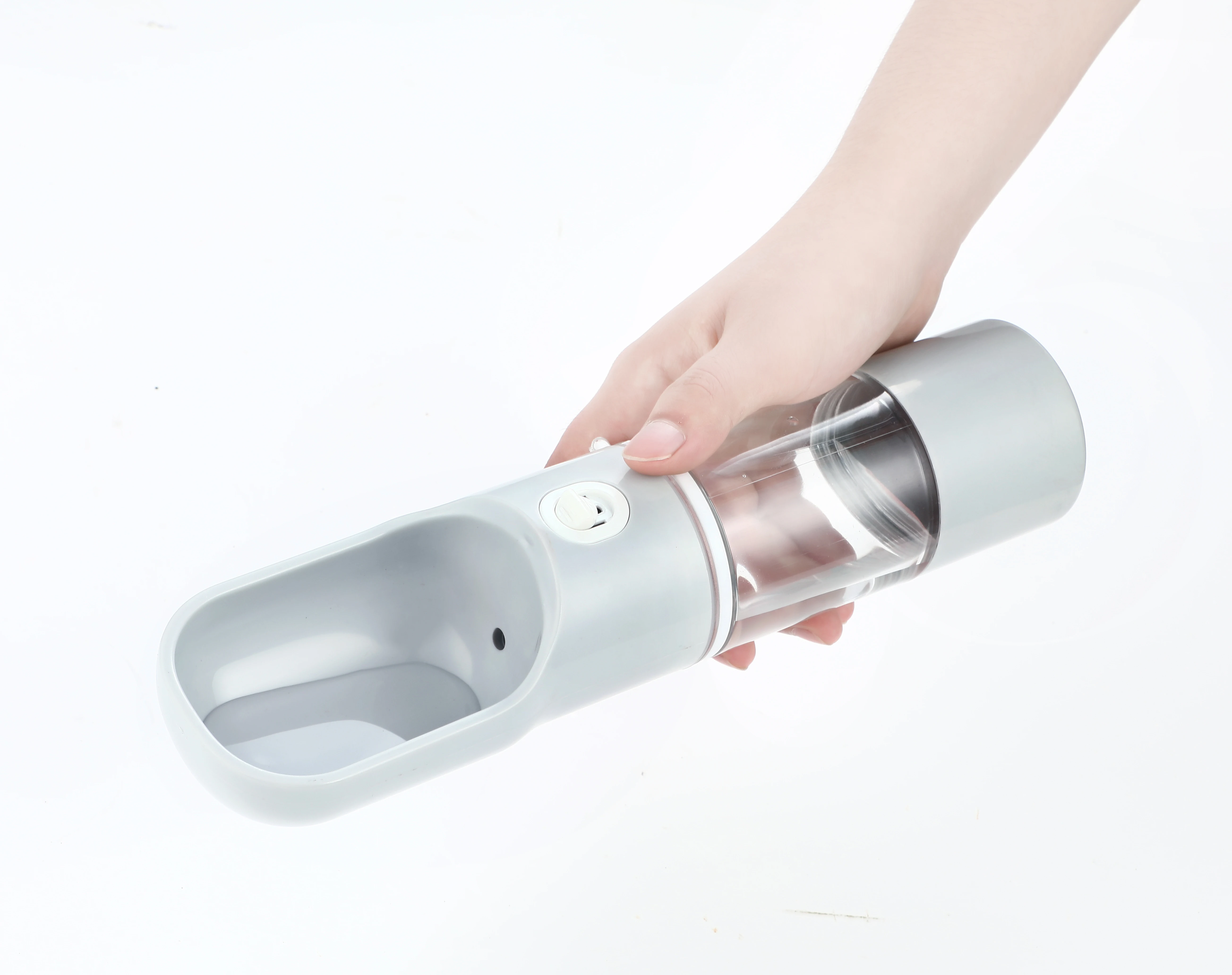 Новый дизайн, аксессуары для домашних животных, портативная бутылка для воды для собак и кошек с чашкой для еды