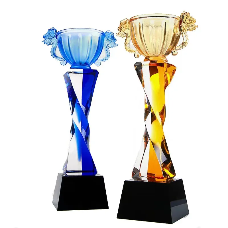 High Grade Cheap Custom Shape Blank K9 Glass Trophy Crystal Award Crystal Glass Awards Trophies