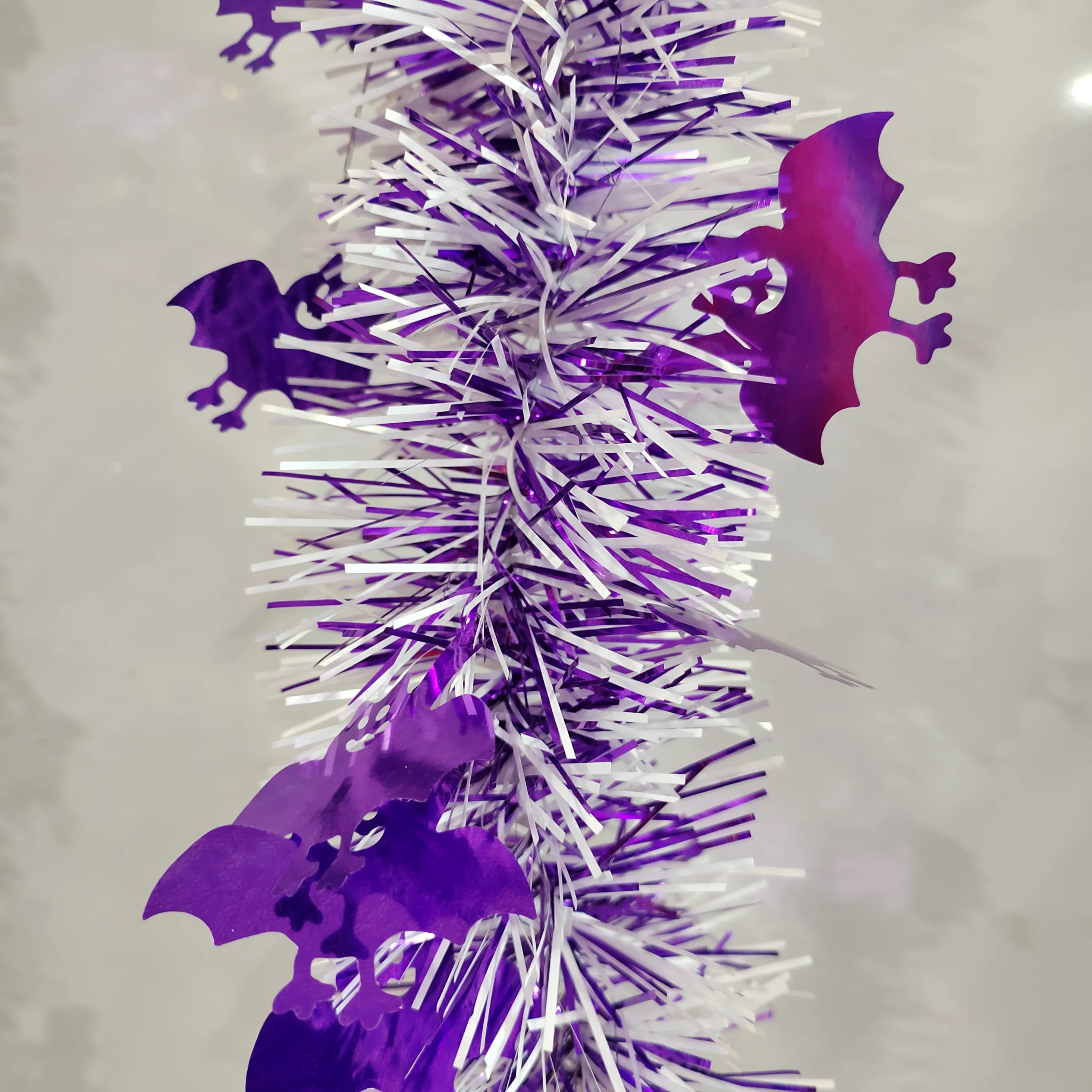Outdoor party decoration column bat tinsel garland halloween stair handrail decoration garland