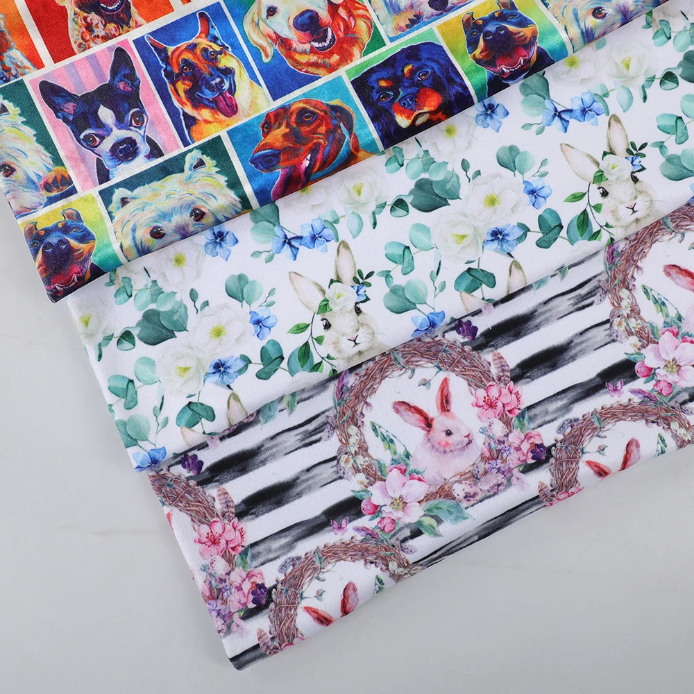 Super soft custom digital printing 100% Polyester Polar Fleece fabric for clothing