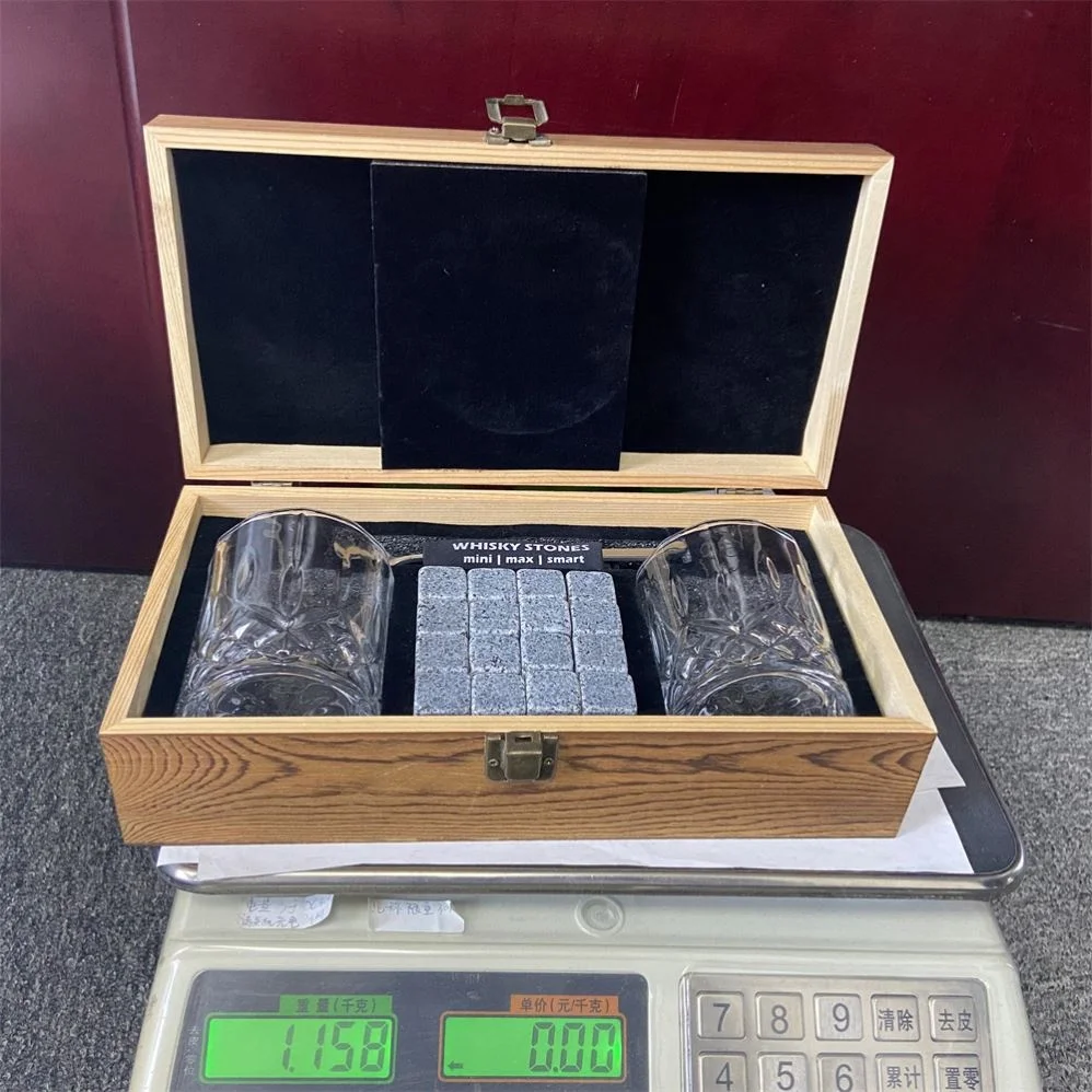 Free Packing Box! Set Of 8 With Tong Stainless Steel Bar Wisky Chiller Stones Ice Cube