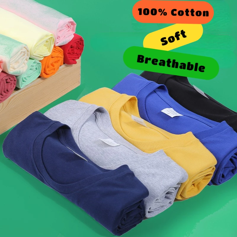NADANBAO High Quality Wholesale Custom T shirt Solid Color Loose Short Sleeves Tshirt Full Cotton Vintage Men T Shirt
