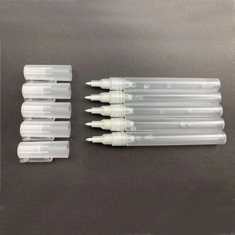 Hot Sale 0.7mm Tip Refill Ink Empty Paint Marker Pen With Transparent Barrel