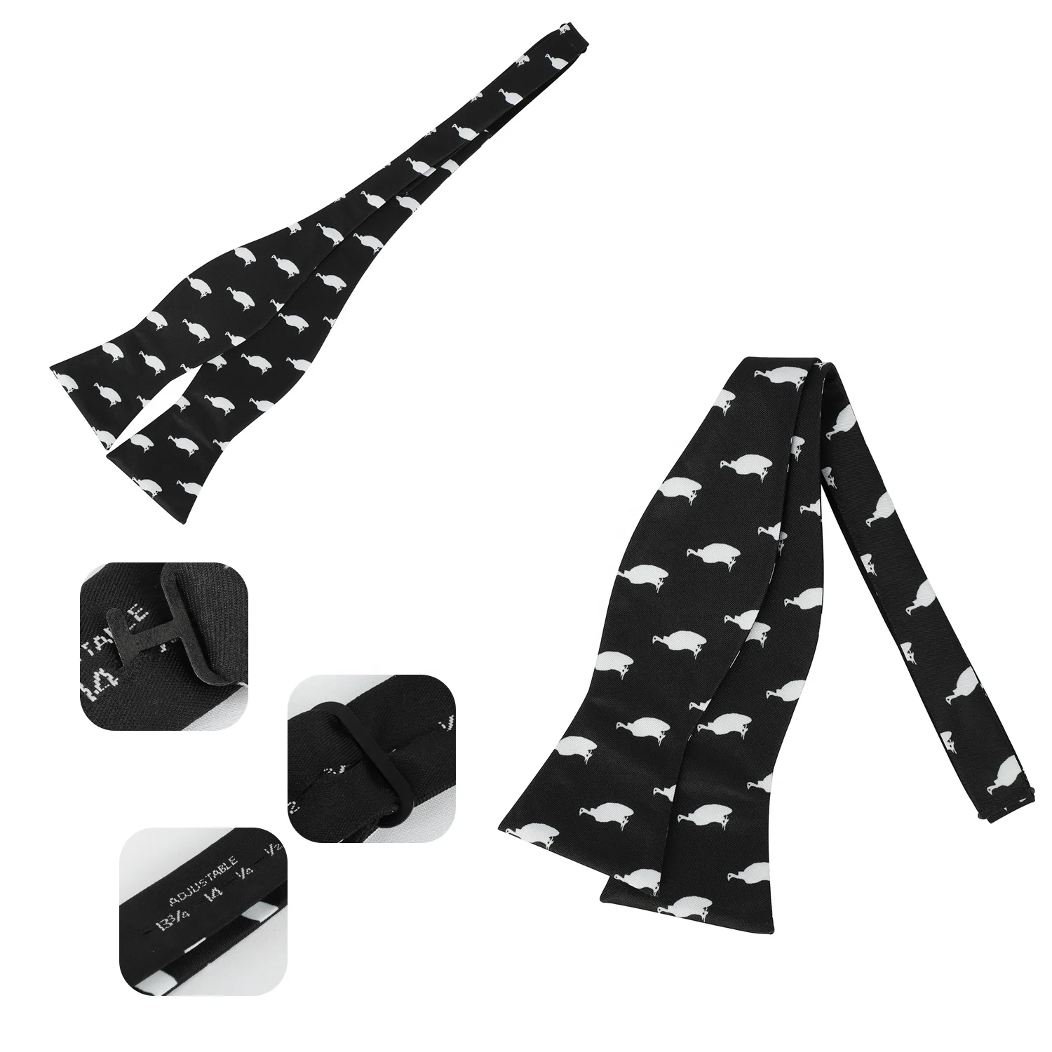 Custom Brand Design 100% Polyester Jacquard Bow Tie for Men Self-Tie Adjustable Pre-Tied Bowties for Parties Cheap