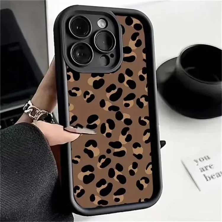 Leopard Print Design Phone Case Soft TPU All Round Protection Cover For vivo iQOO Z9s/Z9s Pro/Z8/Z8x/Z7/Z6