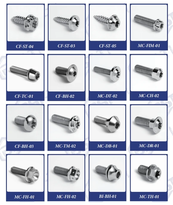 Din  titanium bolt m5x16 18 20mm hexagon socket tapered head bolts with washer titanium cup head various colors screws