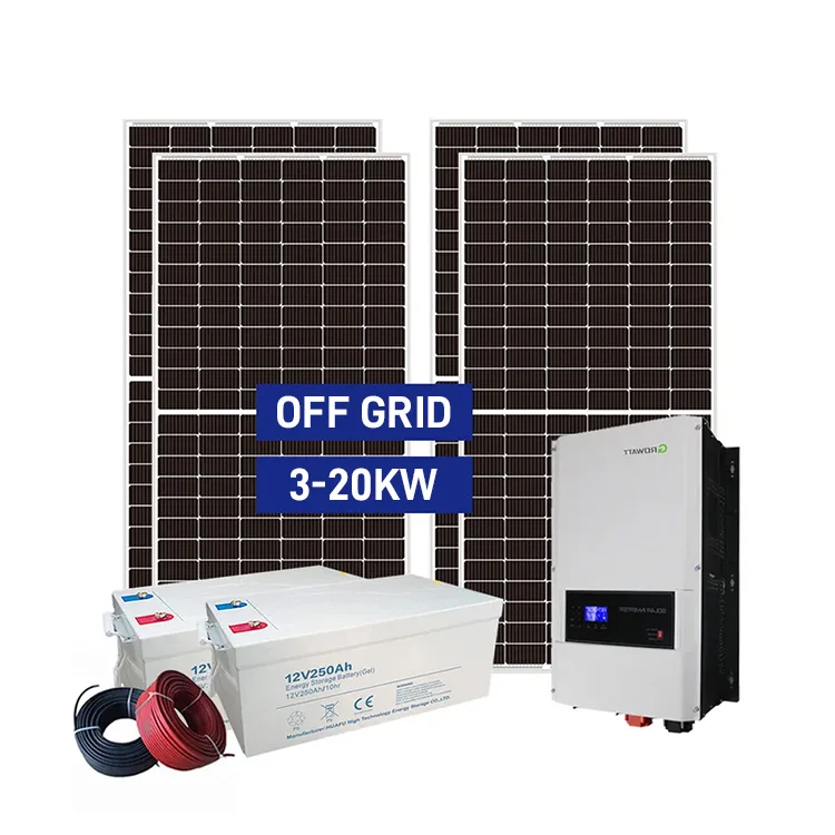 Solar Energy Systems 3Kw 5Kw 10Kw 20Kw 30Kw on Grid Off Grid Hybrid Solar Panel System for Home