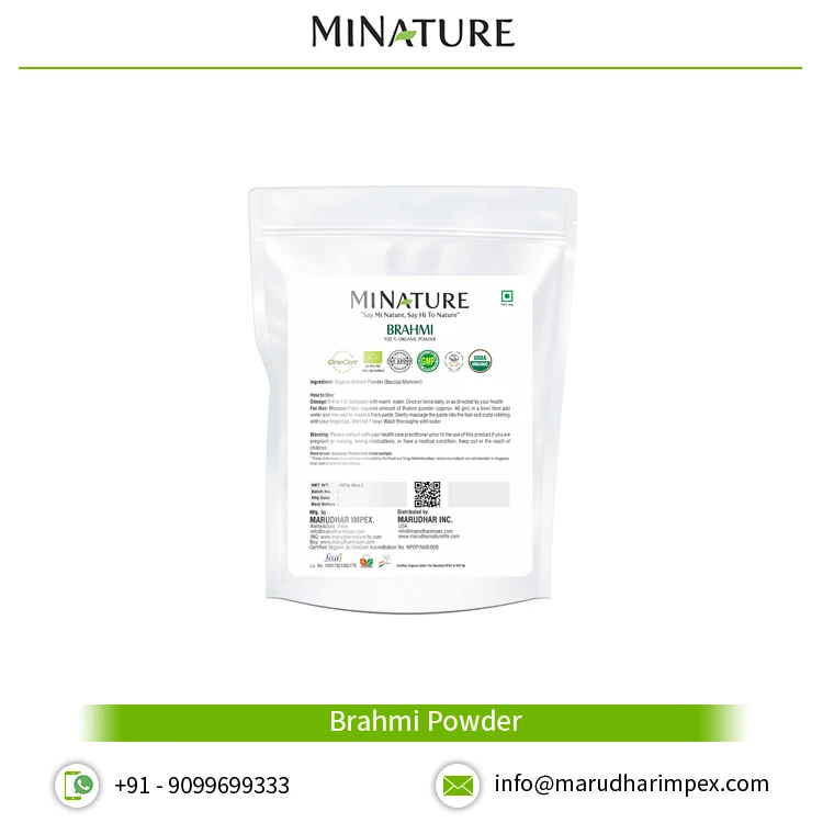 Trusted Exporter of Premium Quality Bacopa Monnieri Brahmi Powder at Low Market Price