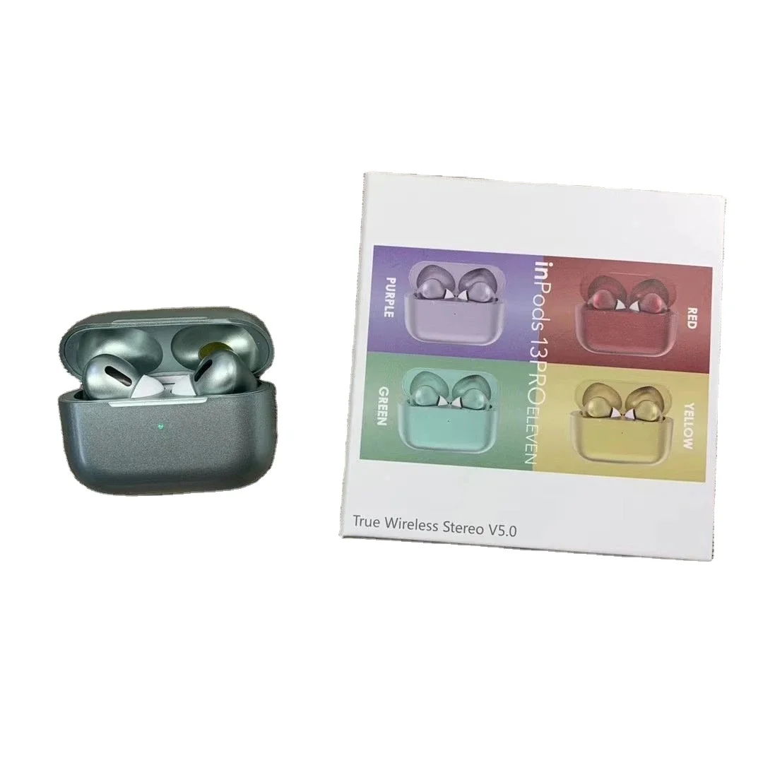 New Macaron Tws Touch Control Tws with Charge Box Wireless Earbuds Inpods13 Pro Wireless Earphones