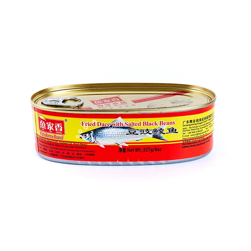 Bulk Canned Fish 227g Canned Fried Dace With Salted Black Bean