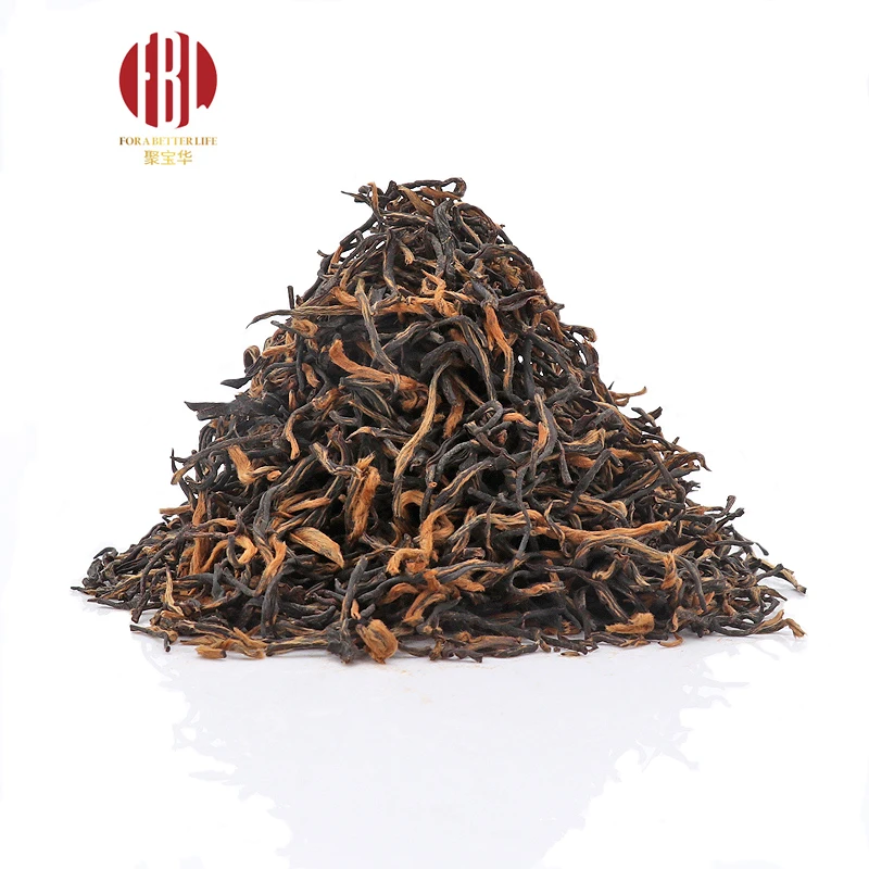 Premium Handmade Pure Dian Hong Jin Luo Golden Snail Black Tea Red Golden Spiral Hong Jin Luo Tea