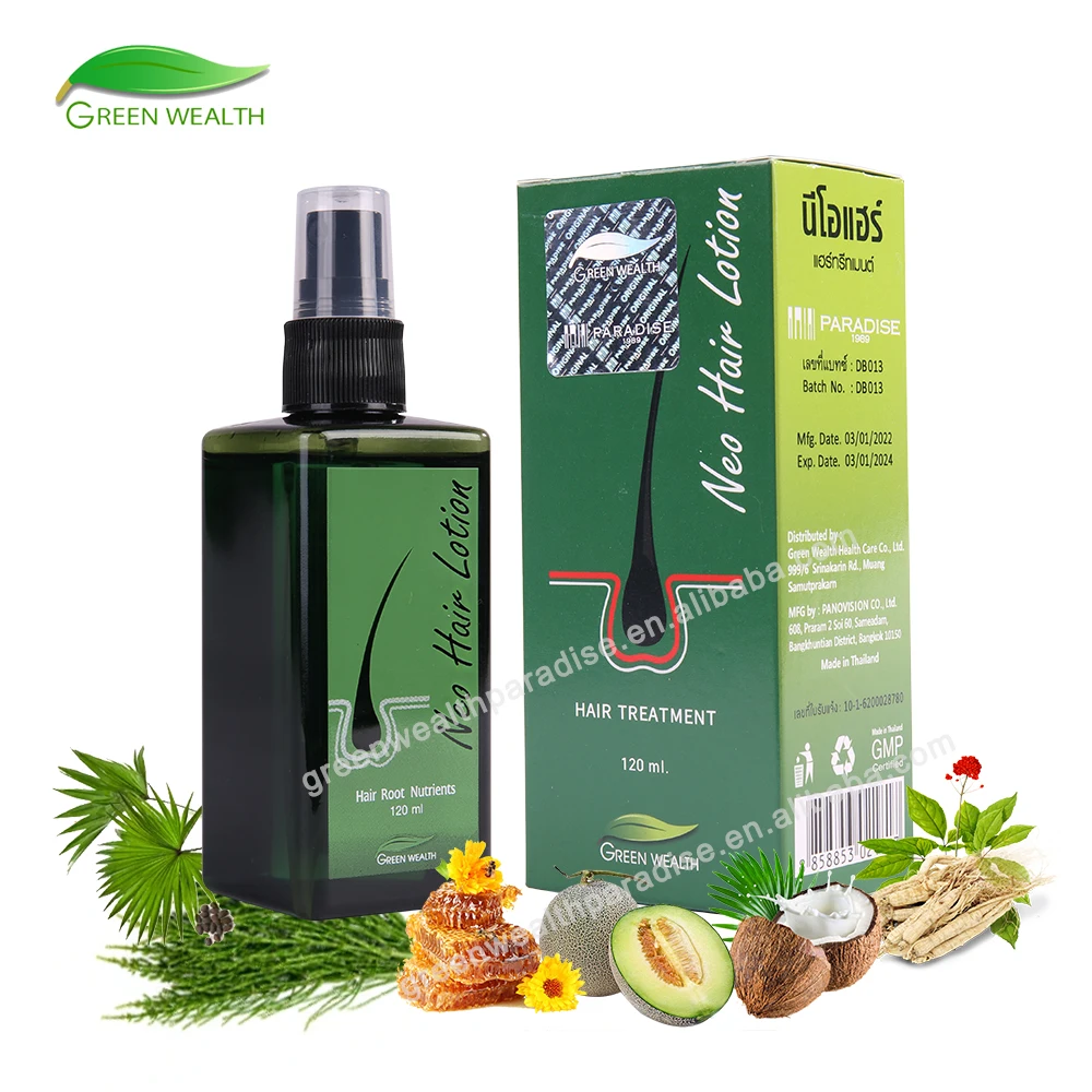 Best Organic Herbal Neo Hair Lotion Made In Thailand Anti bald Hair Growth Spray Hair Serum