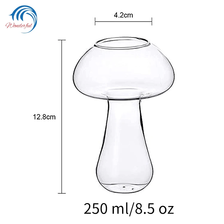 Top seller unique vintage glassware drink cup beer wine cups bar glass drinking glasses mushroom cocktail glasses for party