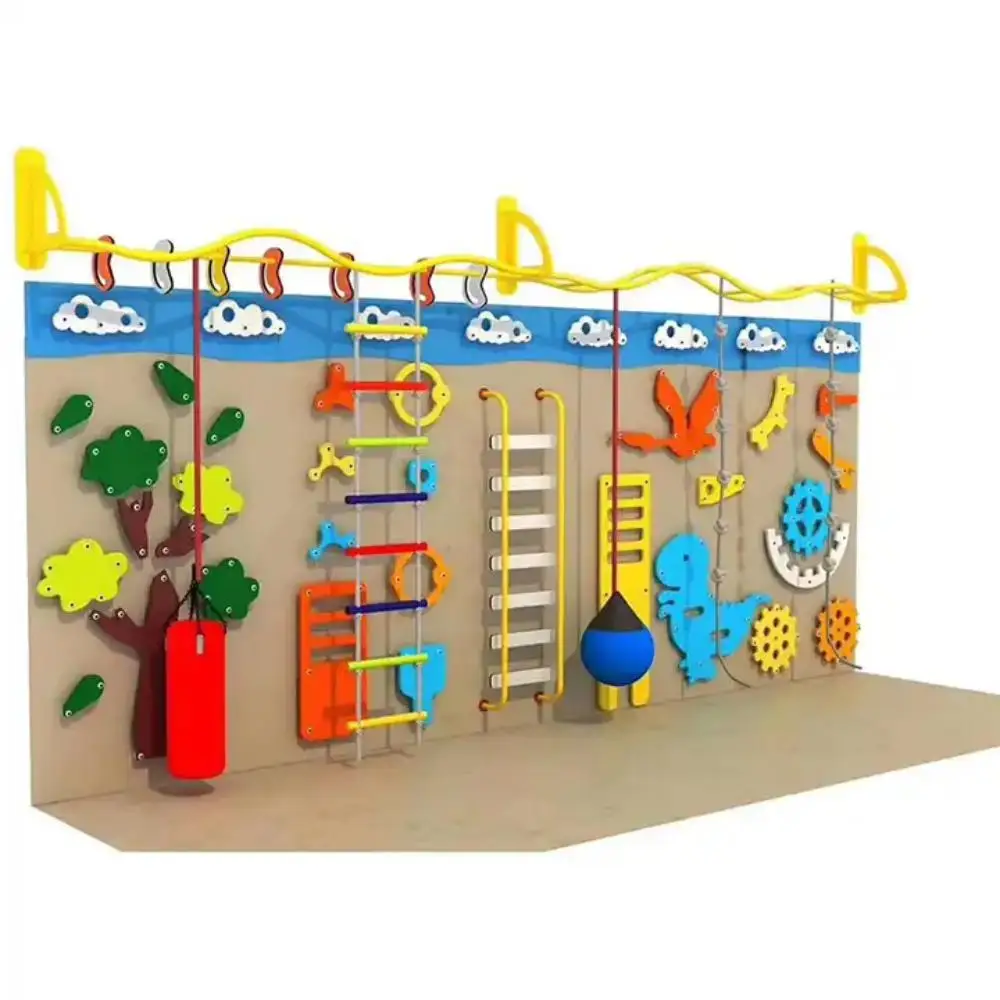 Multifunctional Indoor Outdoor Climbing Kids playground equipment children indoor playground climbing wall for sales
