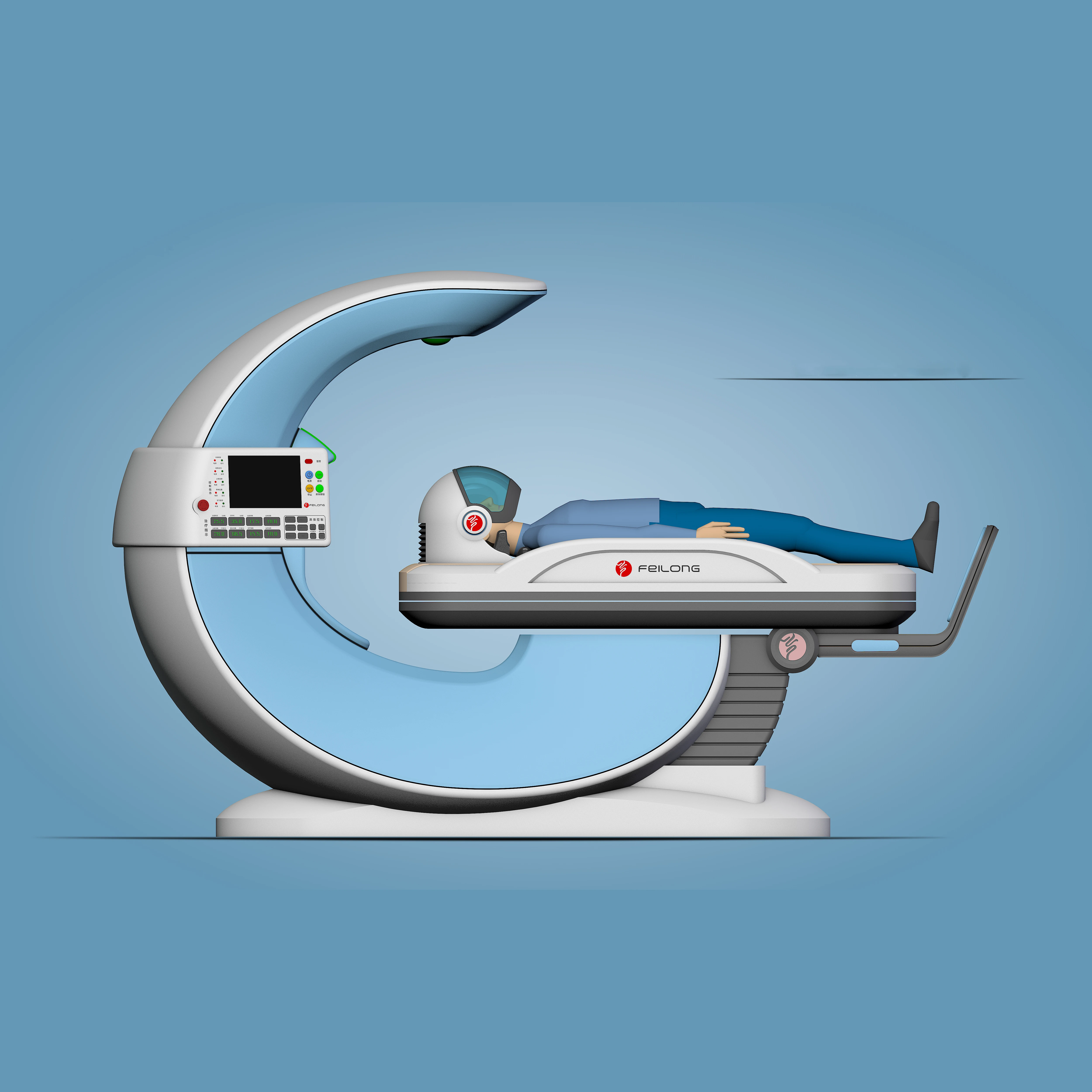 Больничное медицинское реабилитационное устройство для лечения заболеваний шейного отдела позвоночника