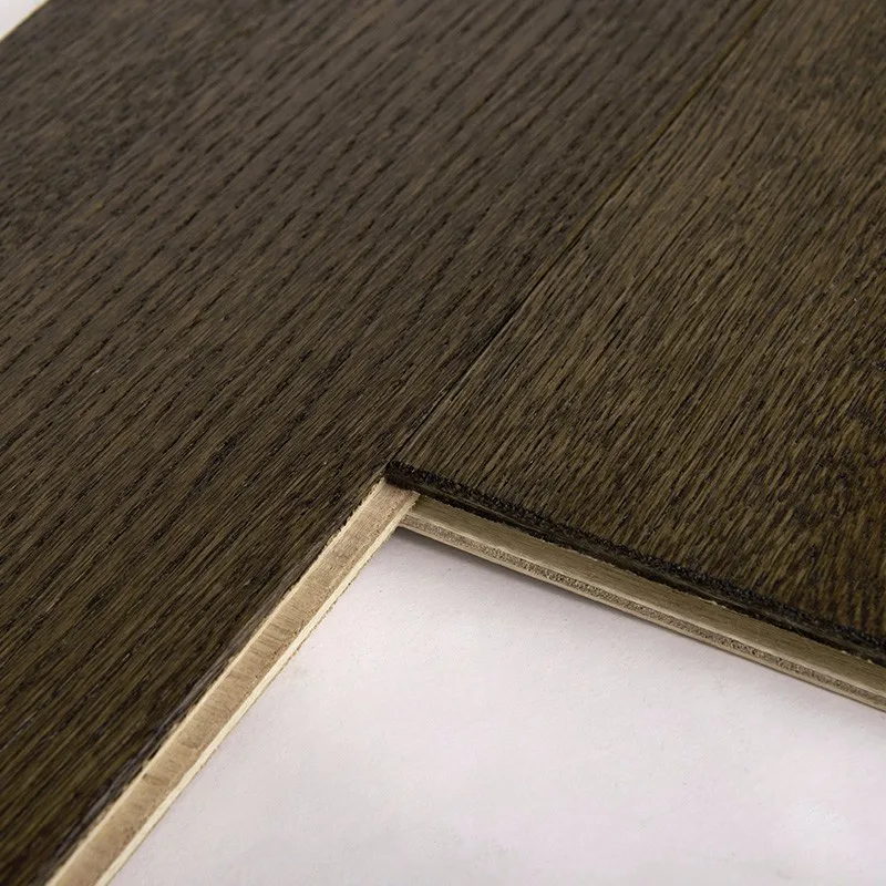 
 Износостойкий комбинированный деревянный настил из черного дуба для внутренней отделки, 15 мм  