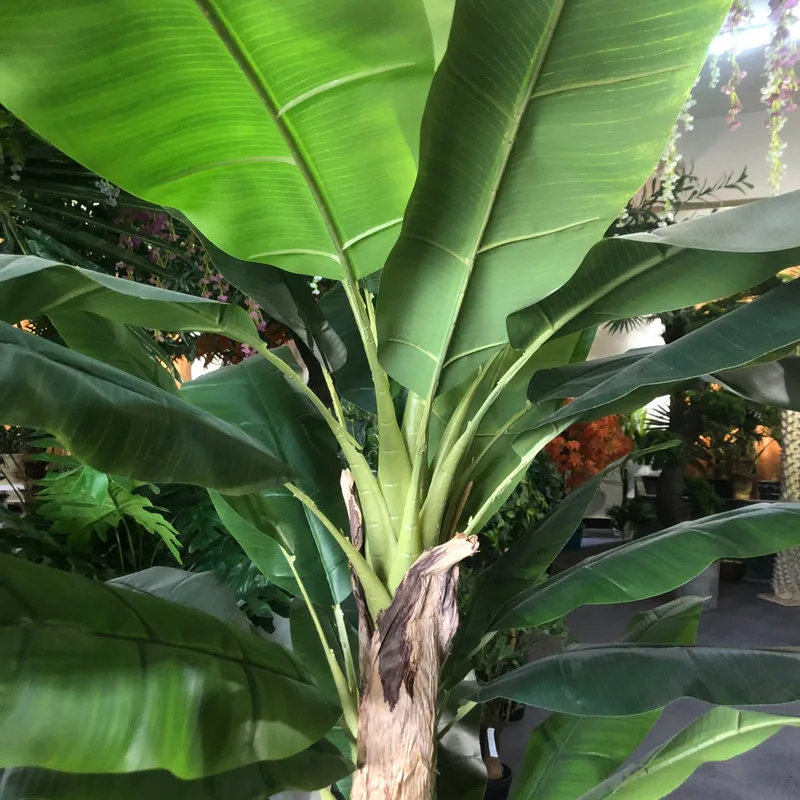 Manmade high simulation plastic bonsai plant 1.8m 6ft fake tree artificial banana tree on sale