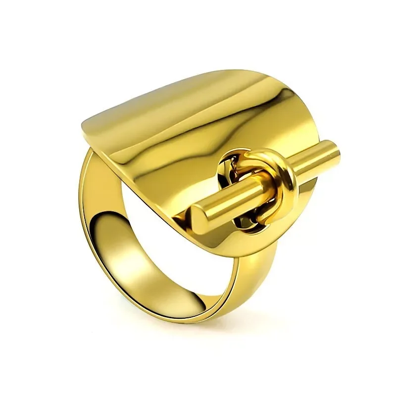 Rings For Women Gold/Sliver Steel Color Hollow Ring Fashion Party Jewelry Drop Shipping Finger Present wedding