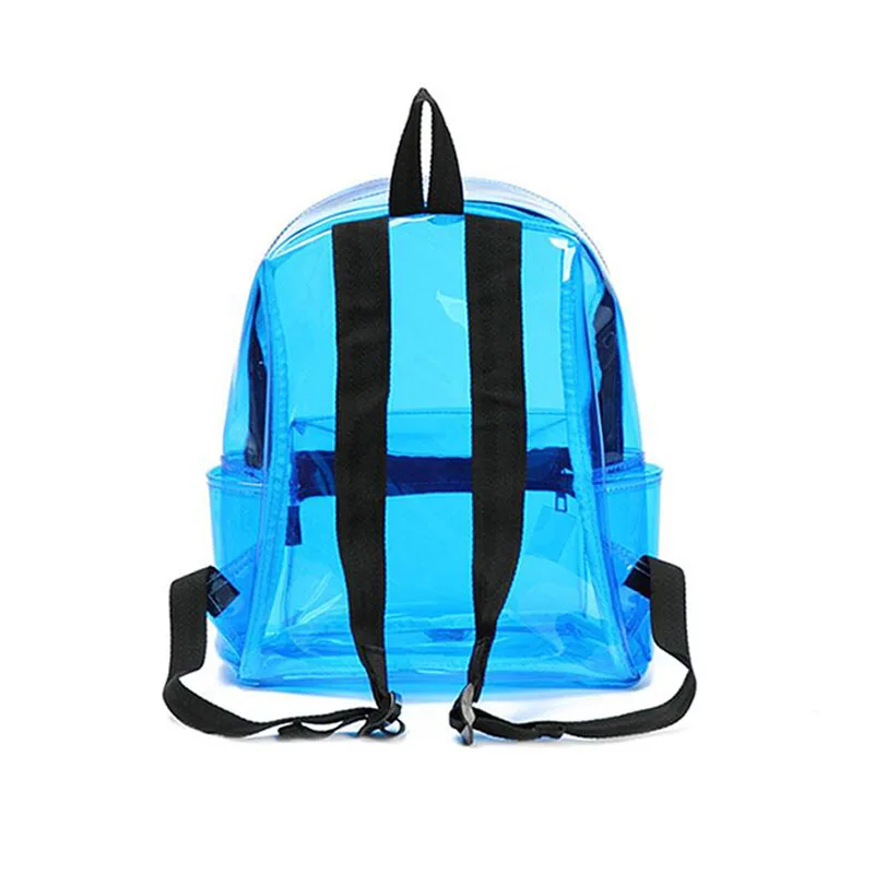 2022 New Product Fashion Hologram PVC Clear Backpack PVC Bags School Bag Travel Transparent Backpacks