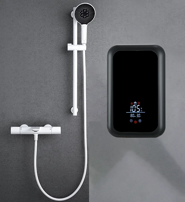 120V-240V New CE Automatic Bath Instant Electric Water Heater for Shower Car Waterproof White Kitchen Wall Power Water Heater