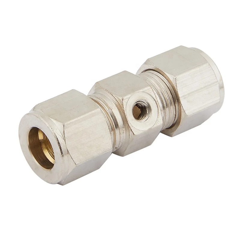 Brass Connector for 1 hole fog nozzle, Brass Coupling Fittings, High Pressure Misting Fittings