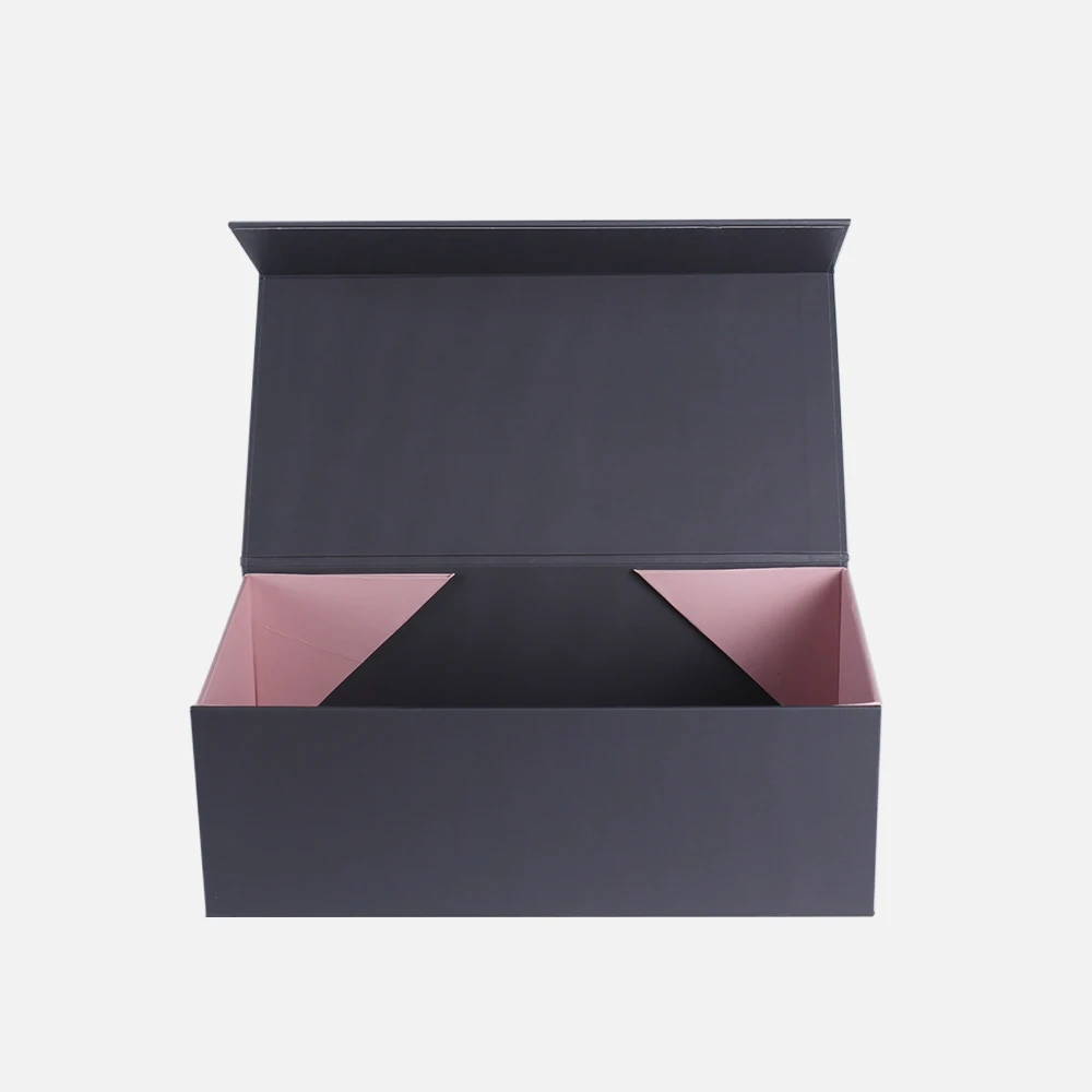 Custom Logo Magnetic Gift Box Matt New Arrival fo Simple Elegant Folding Paper Gift Boxes Wig Packaging with Glossy