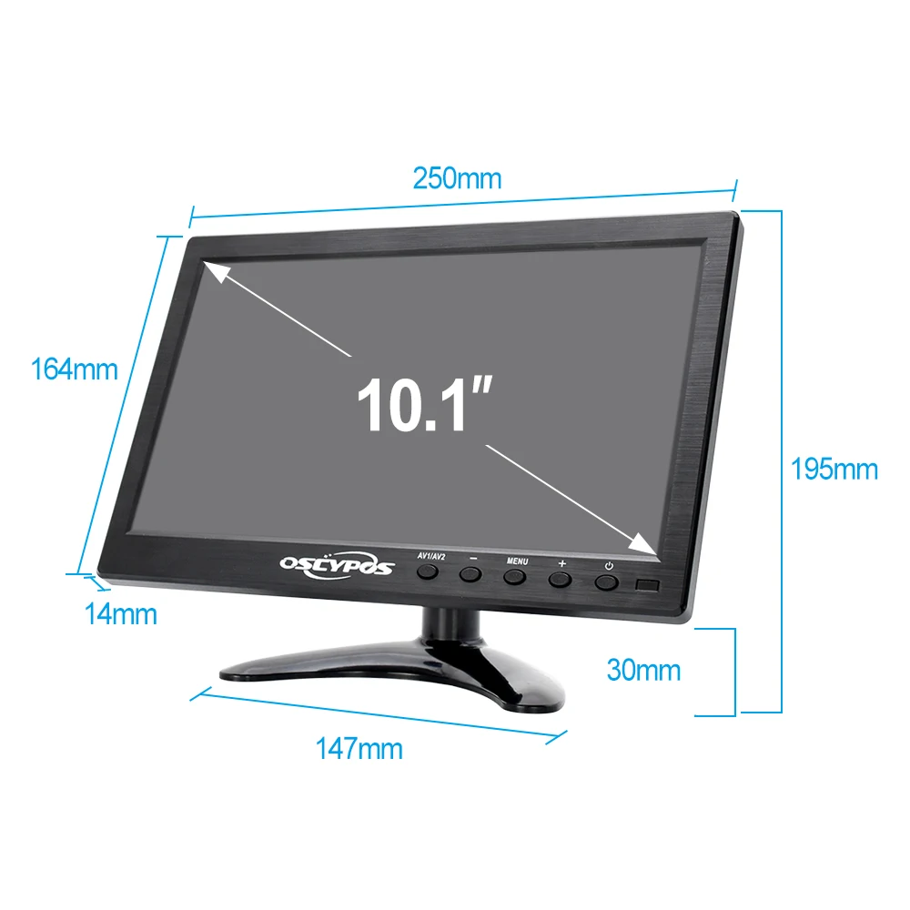 10-дюймовый настольный компьютер Tft ЖК-монитор для контроля уровня сахара в крови с VGA AV вход HDMI
