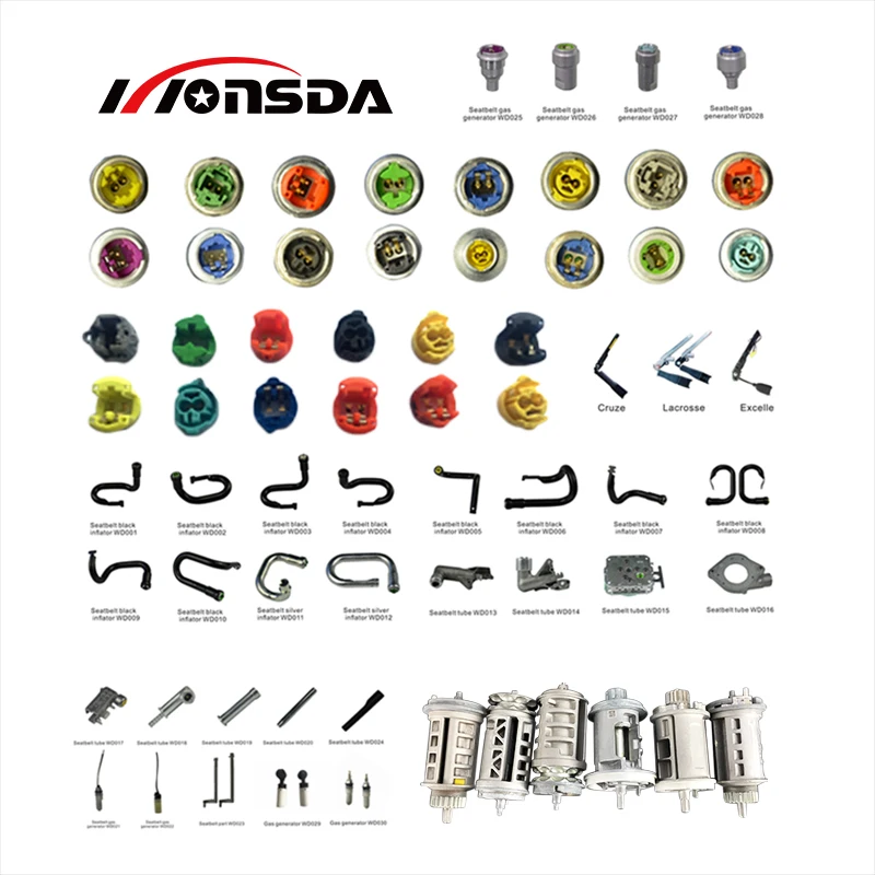 Auto seatbelt repair replacement components wholesale retractor roller spooler plate MGG pipe tube car safety seat belt parts