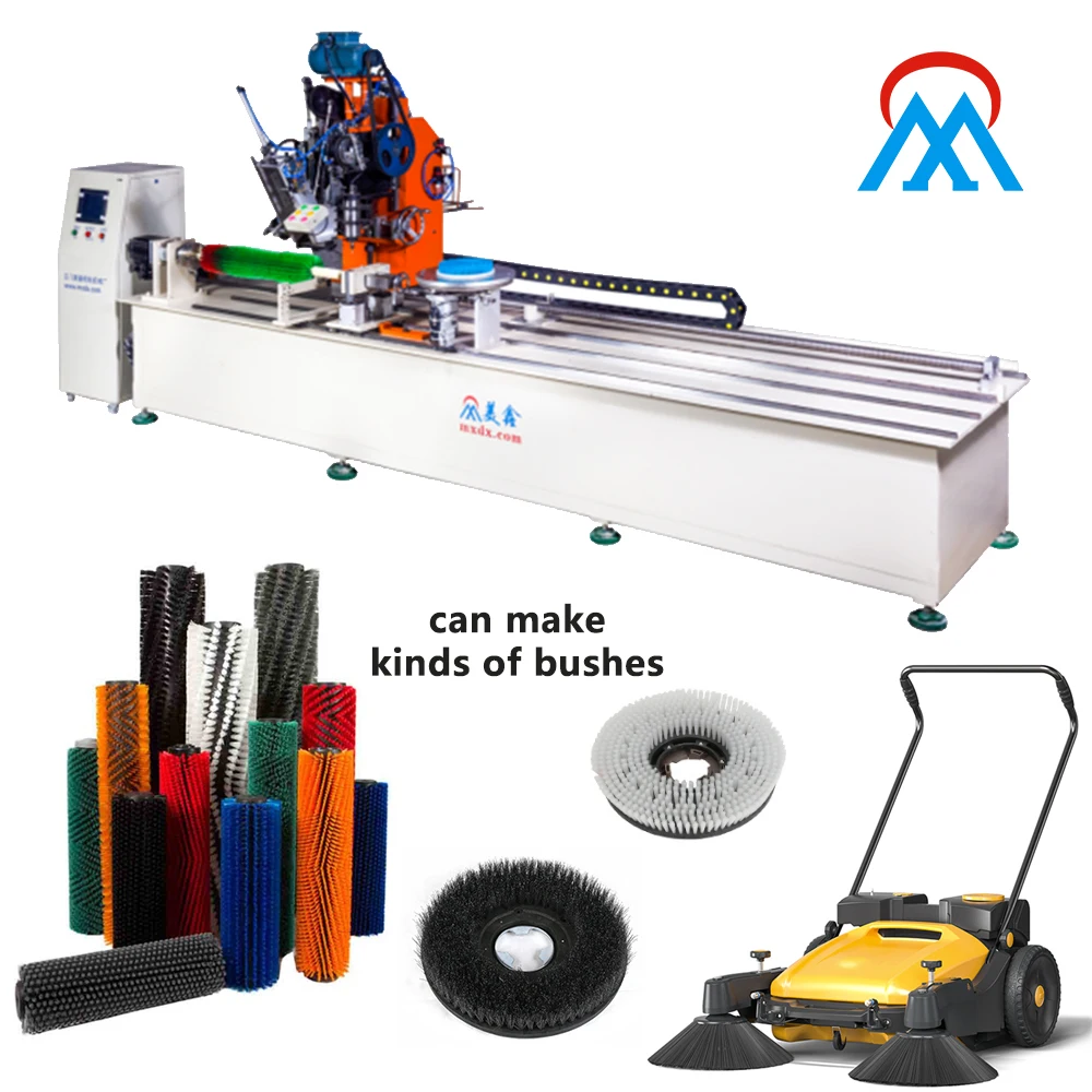 High Efficient Road Sweeper Brush Making CNC Automatic Broom Making Brush Making Machines