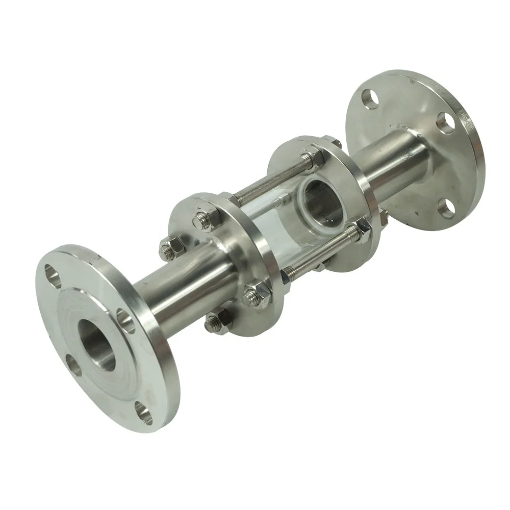 DKV Flange Sight Glass DN50 Stainless steel  Mirror Straight Through flange sight glass