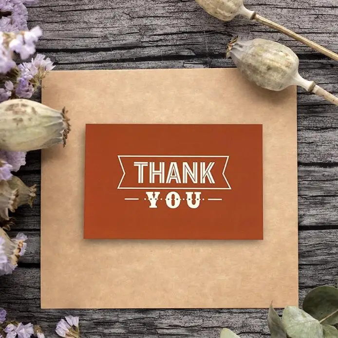 Оптовая продажа, креативная Рождественская Детская мини-открытка, спасибо, свадебные открытки, индивидуальная поздравительная открытка