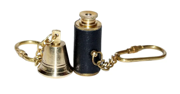 Standard Antique design Keychain Telescope 3 Inch and Bell  with extra premium quality Home & Office Desktop