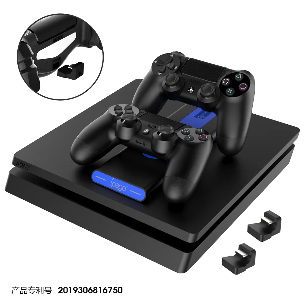 
2020 hot selling Dual Charging Station Dock Charger Stand for PlayStation 4 Dualshock4 PS4 Slim Pro Game Controllers 