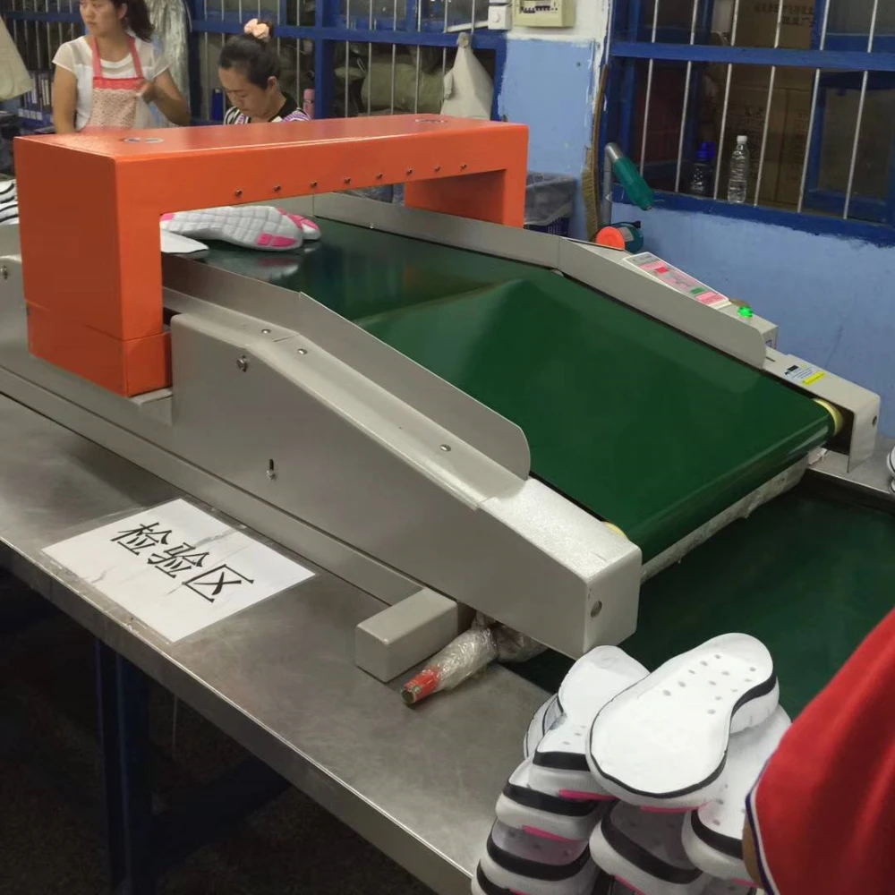 Zegoo textile and garment industrial conveyor belt needle metal detector