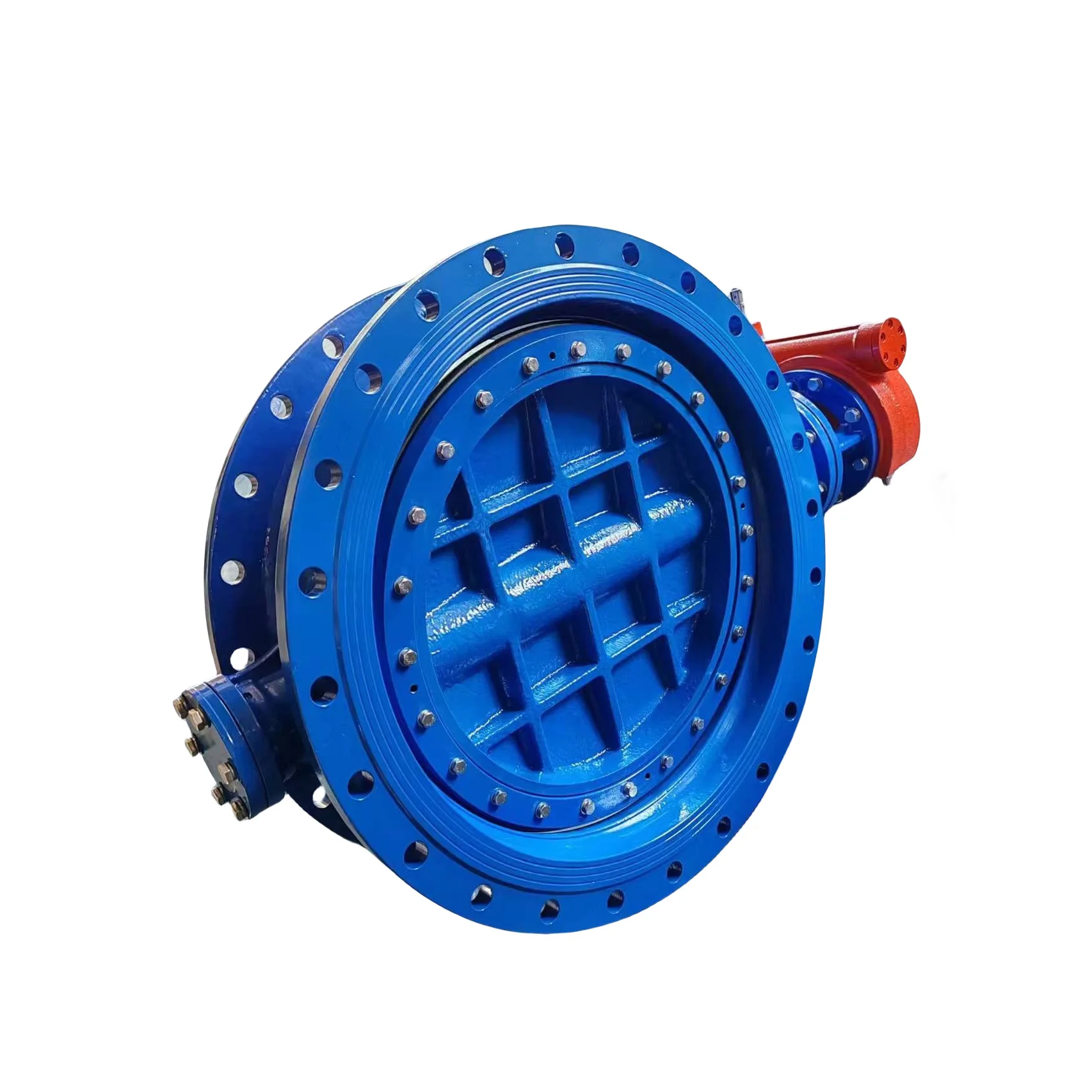 Большой Размер DN300--DN2000 PN16/25 двойной эксцентриковый клапан-бабочка фланец Электрический чугунный корпус DI/стальной диск для жидкости