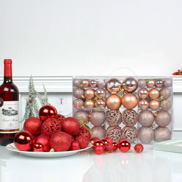 High Quality Mini Plastic Christmas Ball for Home Hanging Xmas/New Year Tree Decor Wholesale Pendant Sphere Style Holiday Style