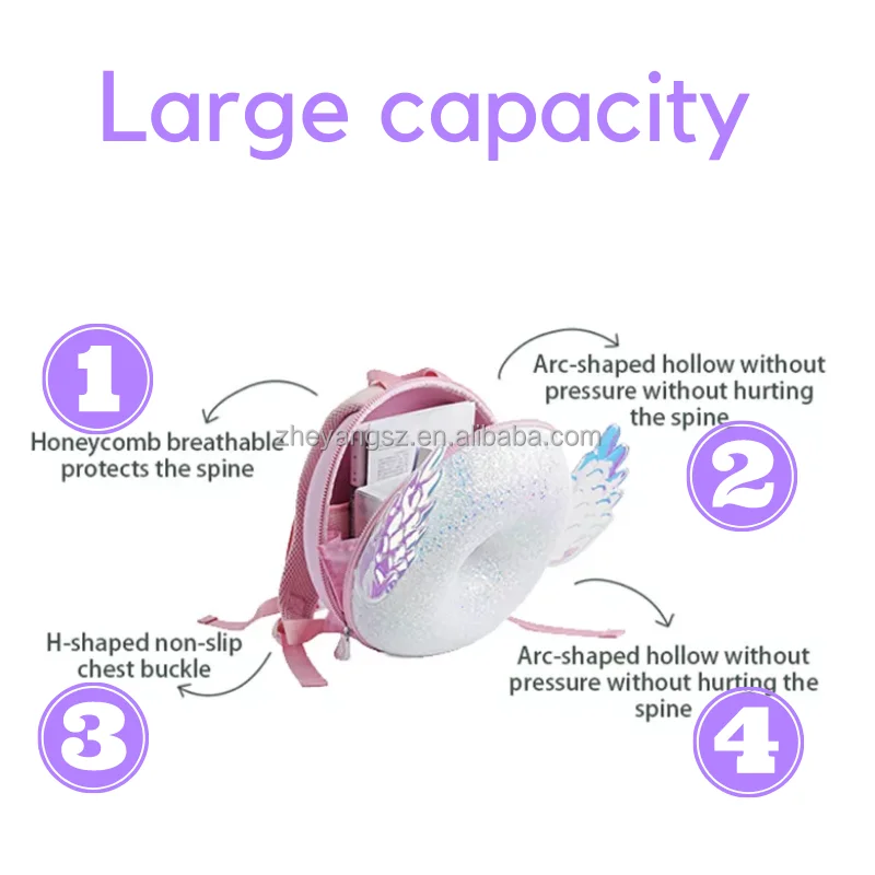 Shiny Angel 3D school bags toddler backpack toddler bag kids backpack for 3-12 Years kids