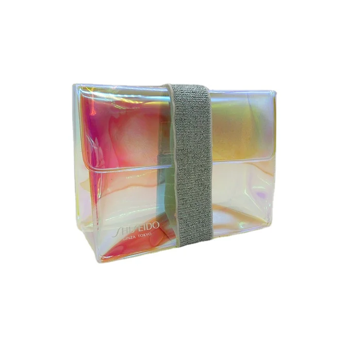 
Hot Sale Small Elegant Women accept logo printing TPU or PVC Laser Holographic hologram Cosmetic Bag For Summer 