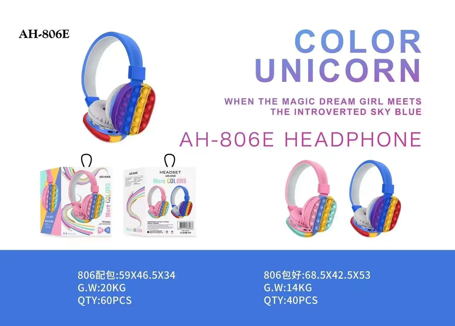 Headset New Gaming TWS cheapest Wireless Kids Waterproof Children Cool Sport AH-806E Headphones