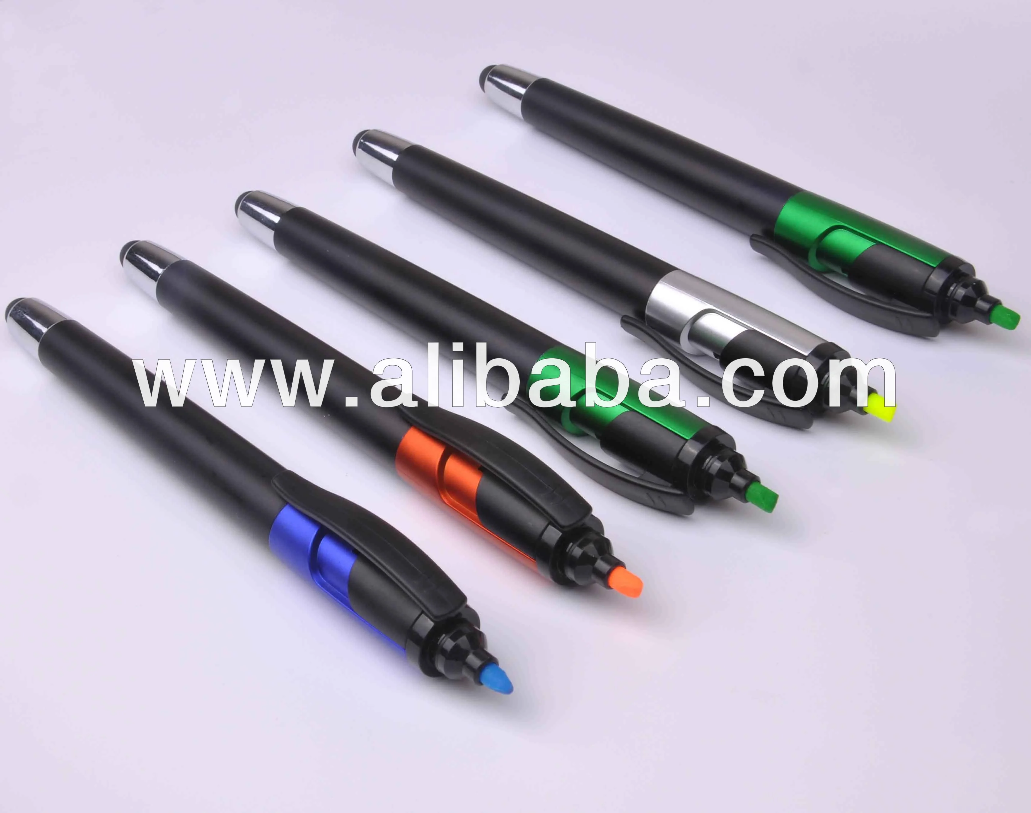 Multifunction 3 in 1 stylus pen with highlighter
