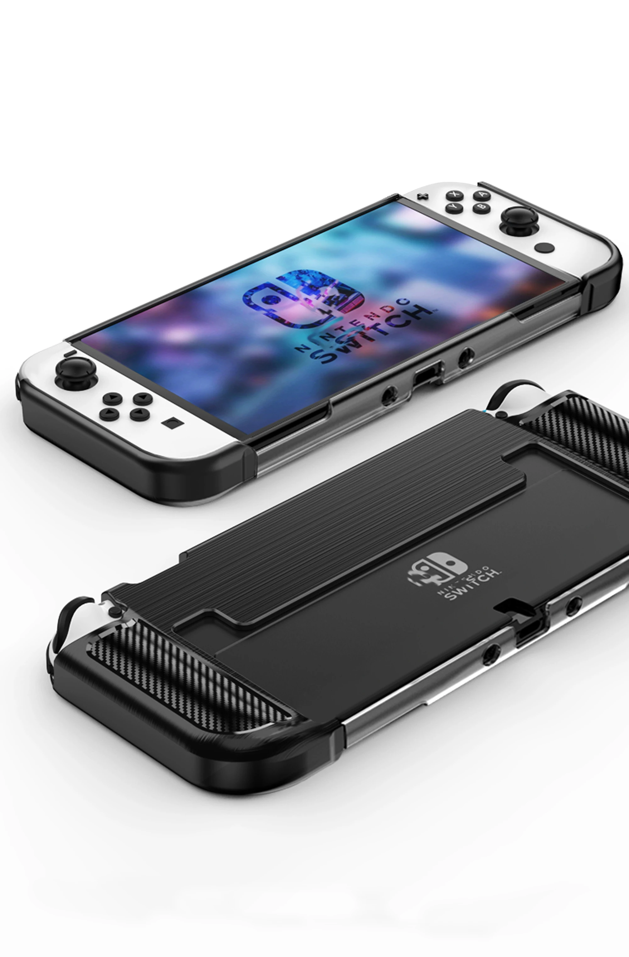 Чехол для Nintendo Switch мягкий Противоскользящий ударопрочный защитный чехол консоли